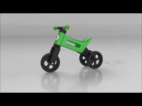Bicicleta fara pedale Funny Wheels SUPERSPORT 2 in 1 Lime 4