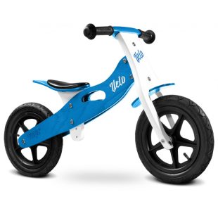 Bicicleta de lemn fara pedale Toyz VELO Blue