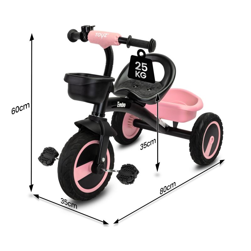 tricicleta copii toyz embo pink 5