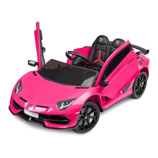 Masinuta electrica cu telecomanda Toyz Lamborghini Aventador SVJ 12V pink
