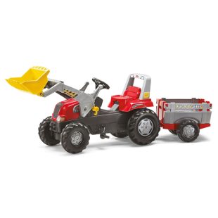 Tractor cu pedale remorca si cupa Rolly Toys RollyJunior 3 8 ani