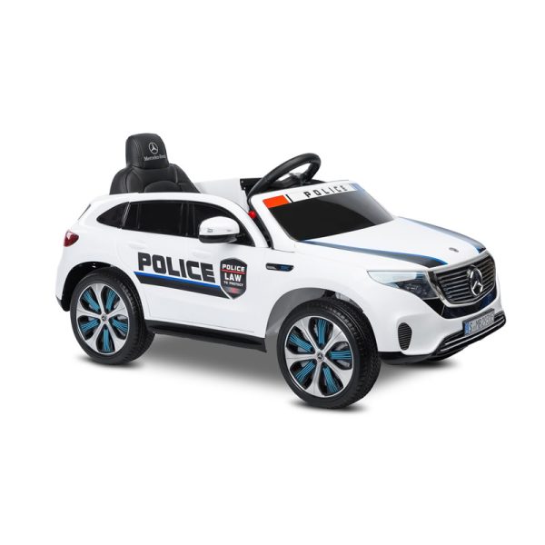 Masinuta electrica cu telecomanda Toyz MERCEDES BENZ EQC POLICE 12V white 3