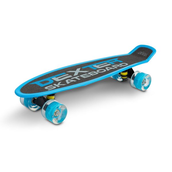 Skateboard cu casca si cotiere si genunchiere Toyz DEXTER albastru 1
