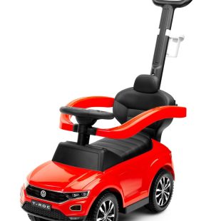 Masinuta ride-on cu maner parental Toyz Volkswagen T-ROC Rosu