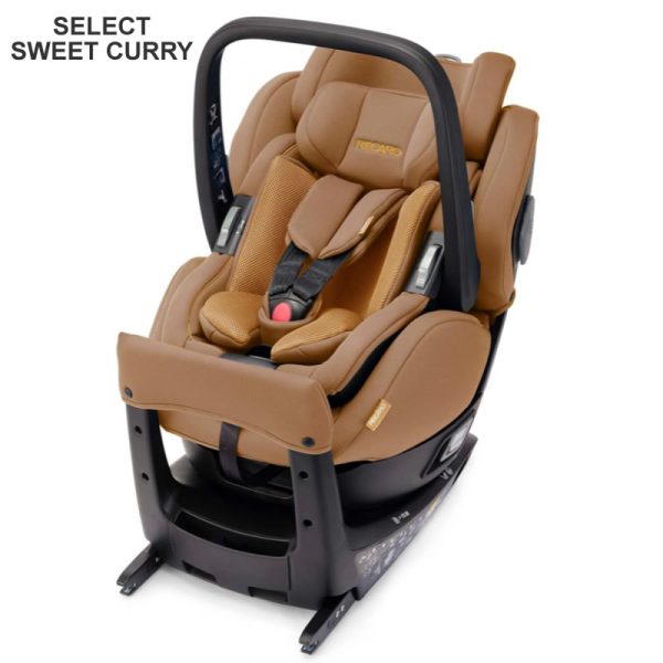 Scaun auto 2 in 1 Recaro i-size rotativ 360 40-105 cm Salia Elite Select Sweet Curry