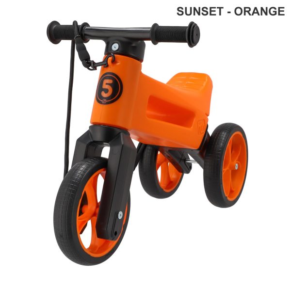 Bicicleta fara pedale Funny Wheels SUPERSPORT 2 in 1 2022 Sunset - Orange