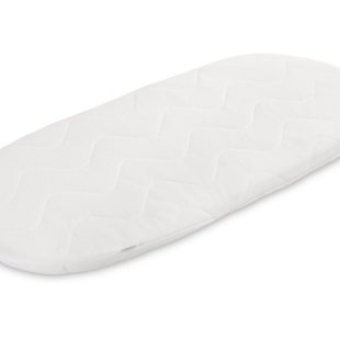 Saltea landou matlasata de burete Sensillo 75x35 cm alba