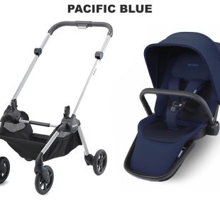 Carucior Recaro Sadena Select Pacific Blue cadru argintiu