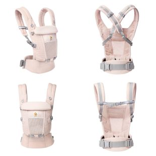marsupiu ergobaby adapt soft flex mesh pink quartz 0