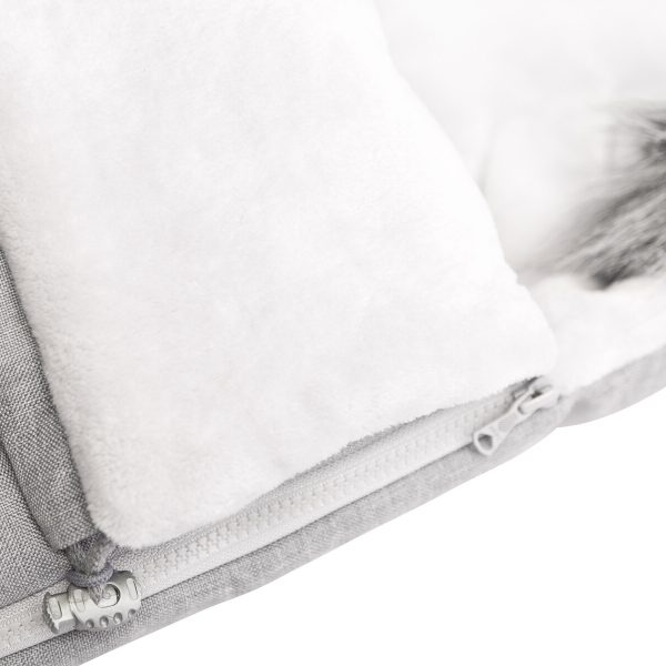 sac de iarna sensillo indiana fleece 100x50 cm grey 2
