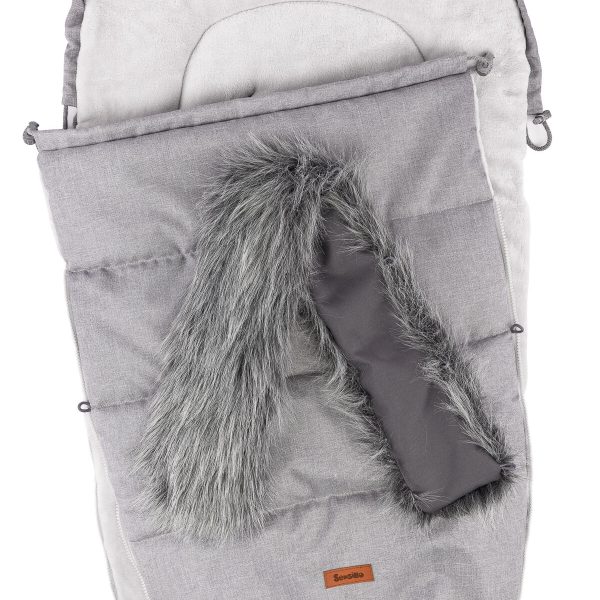 sac de iarna sensillo indiana fleece 100x50 cm grey 3