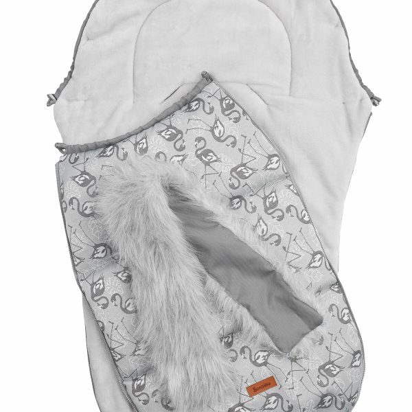 sac de iarna sensillo olaf fleece 100x45 cm grey flamingo 4