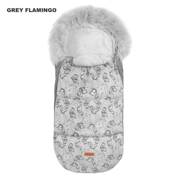 Sac de iarna Sensillo OLAF Fleece 100x45 cm Grey Flamingo