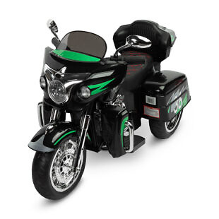 Motocicleta cu roti din spuma EVA Toyz RIOT 12V Neagra