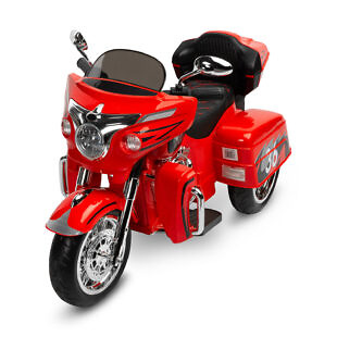 Motocicleta cu roti din spuma EVA Toyz RIOT 12V rosie