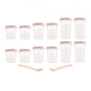 set 12 recipiente gradate 200 ml 250 ml 330 ml ermetice dolce candy