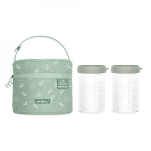 set 2 recipiente gradate din sticla 250 ml cu gentuta izoterma