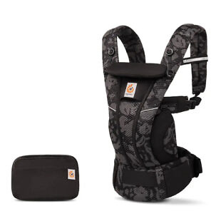marsupiu ergobaby omni breeze onyx blooms