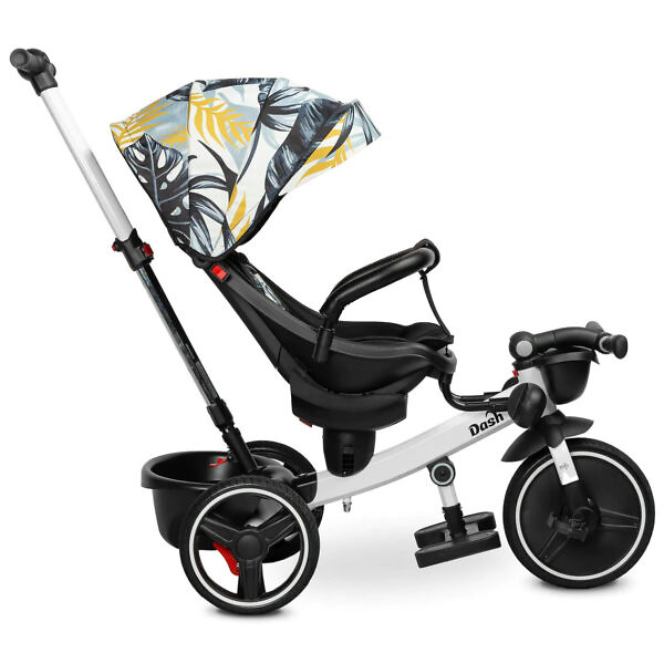 Tricicleta cu maner parental si scaun reversibil Toyz DASH khaki monstera 10
