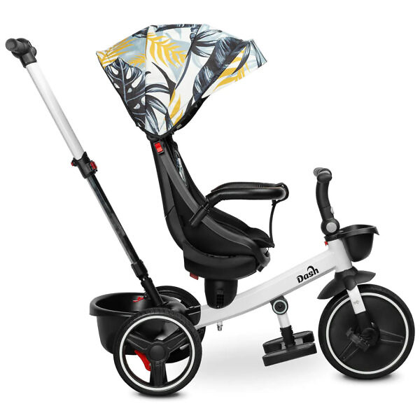 Tricicleta cu maner parental si scaun reversibil Toyz DASH khaki monstera 11