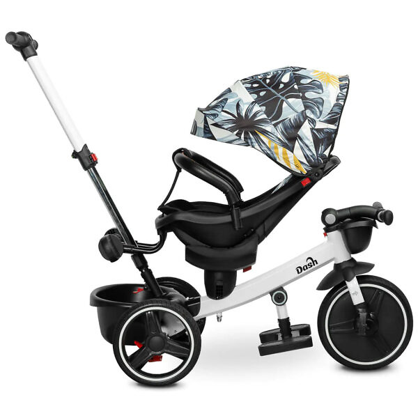 Tricicleta cu maner parental si scaun reversibil Toyz DASH khaki monstera 14