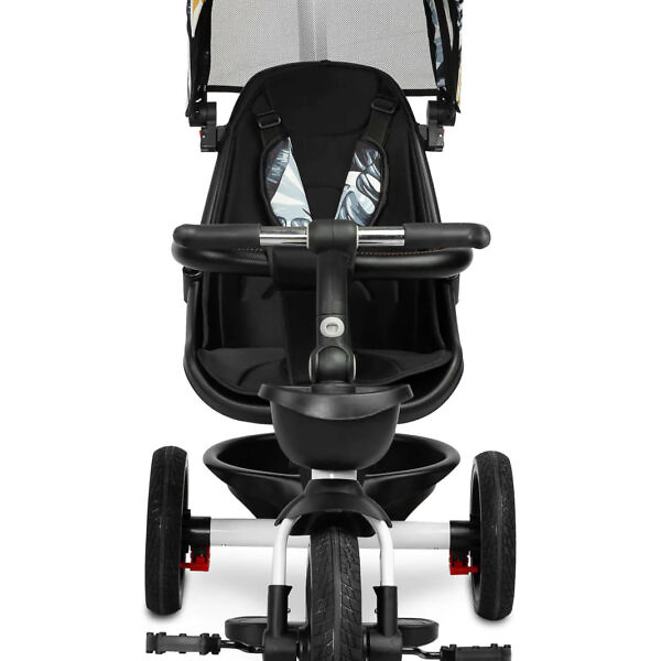 Tricicleta cu maner parental si scaun reversibil Toyz DASH khaki monstera 5