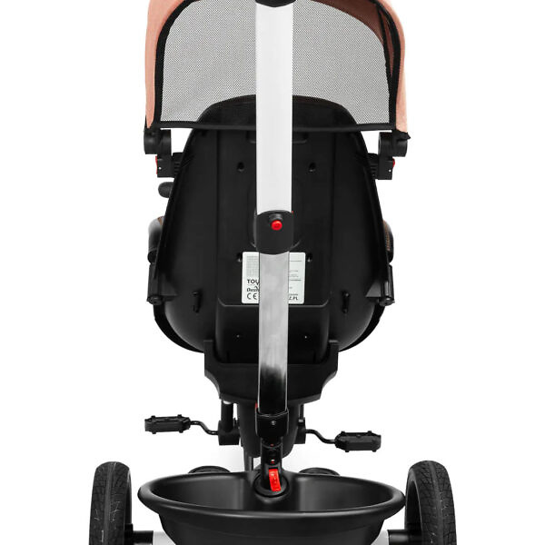 Tricicleta cu maner parental si scaun reversibil Toyz DASH roz 6