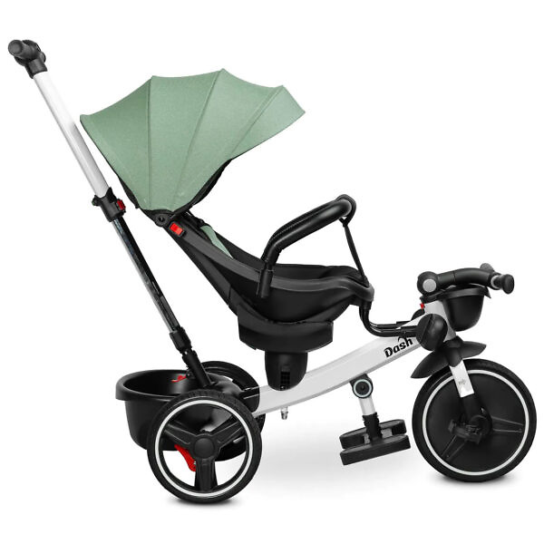 Tricicleta cu maner parental si scaun reversibil Toyz DASH verde 10