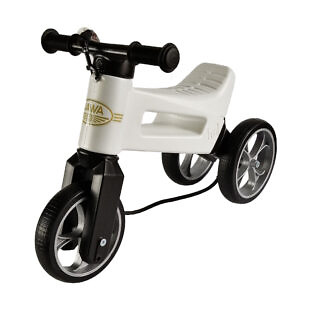 Bicicleta fara pedale Funny Wheels Rider SUPERSPORT 2 in 1 jawa white